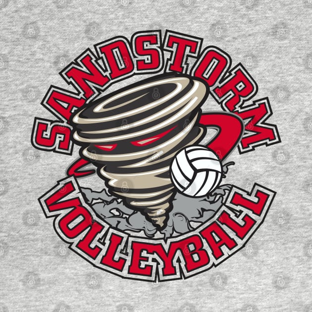 Sandstorm Volleyball by DavesTees